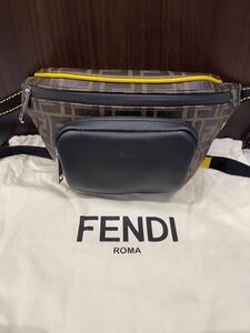 フェンディ ズッカ ベルトバッグ ウエストポーチ ウエストバッグ ボディバッグ