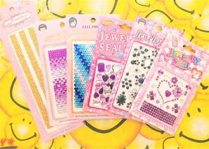 ☆ 6枚set＊DIYの手作り工芸品の貼り紙 ジュエリーステッカーデコシール 格安　Js23