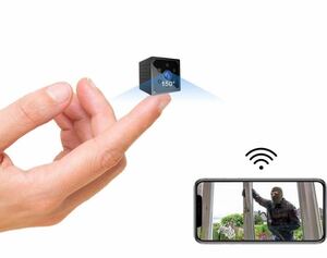 小型カメラ WiFi, 4K HD高画質超小型スパイ隠しカメラスマホ対応