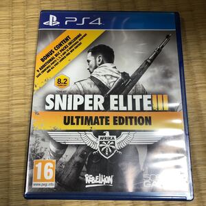 PS4ソフト SNIPER Elite 3ULTIMATE EDITION スナイパーエリート 3 中古送料込 北欧版