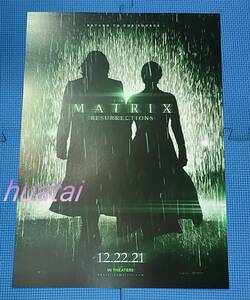 映画 マトリックス レザレクションズ The Matrix Resurrections キアヌ・リーブス A3告知ポスター 限定ポスターB