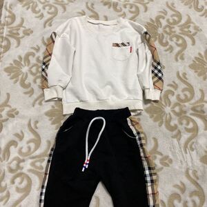 セットアップ キッズ服 ベビー服 おしゃれ着 上下セット ジャージ 男女兼用