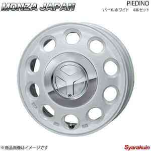 MONZA JAPAN PIEDINO ホイール4本 フレアワゴン/フレアワゴンカスタムスタイル MM32S【14×4.5J 4-100 INSET45 パールホワイト】