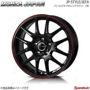 MONZA JP-STYLE/JEFA ホイール1本 ムーヴコンテ/カスタム L575S/L585S【14×4.5J 4-100 INSET45 パールブラック/レッドライン】