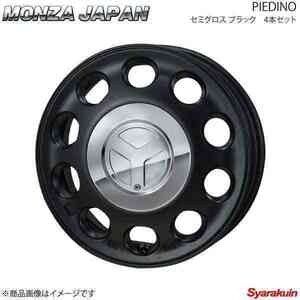 MONZA JAPAN PIEDINO ホイール4本 キャストスポーツ LA250S/260S【15×4.5J 4-100 INSET45 セミグロスブラック】