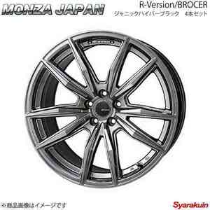 MONZA R-Version/BROCER ホイール4本 ムーヴコンテ/カスタム L575S/L585S【15×4.5J 4-100 INSET45 ジャニックハイパーブラック】