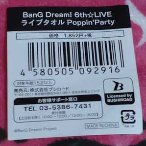 バンドリ BanG Dream! Poppin’Party 5th☆LIVE フェイクレザーマルチポーチ & 6th☆LIVE ライブタオルの画像8