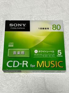 音楽録音用CD-R SONY 5pack 80PWS
