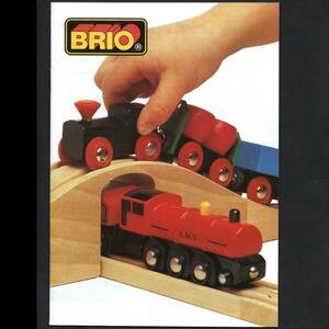 玩具カタログ BRIO ブリオ 車両/レール/建造物 スウェーデン/英/独/仏/デンパーク/ノルウェー/フィンランド語 1994年前後 24ページ