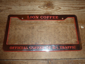 ハワイ LION COFFEE ライオンコーヒー ナンバーフレーム ライセンスフレーム in4mation hilife hei udown 808allday islandsnow usdm hdm 1