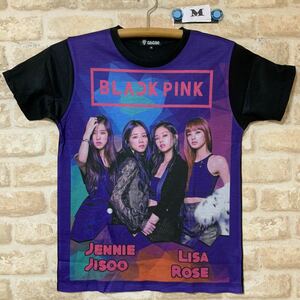 ブラックピンク　Tシャツ　Mサイズ　ジェニー リサ、ジス、ロゼ　管8032 BLACKPINK