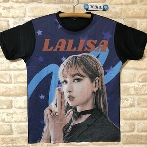 ブラックピンク　リサ　LALISA Tシャツ　XXLサイズ　管7022 海外製　BLACKPINK