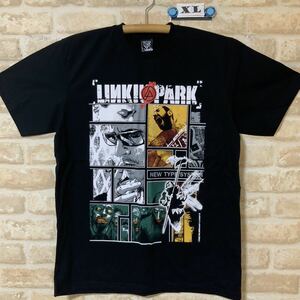 リンキンパーク イラスト　Tシャツ　XLサイズ　管1 リンキン・パーク（Linkin Park）　バンT ロックバンド