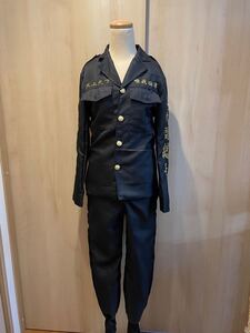 東京卍リベンジャーズ コスプレ 副総長 刺繍 特攻服 大人 大人用 衣装 コスチューム メンズ ウィッグ