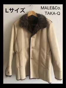  【SALE】未使用品　MALE&Co. メイルアンドコー　TAKAQ タカキュー 冬コーデ　ジャケット　アウター　レザー