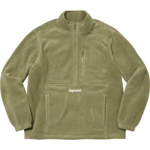 【新品未使用】 21AW 22 新作 新品 SUPREME シュプリーム HALF ZIP PULLOVER ポーラテック トップス OLIVE オリーブ S 即決早い者勝ち