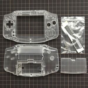 【 RetroSix 】GAMEBOY ADVANCE ゲームボーイアドバンス / 交換用 シェル 外装 / クリア 半透明