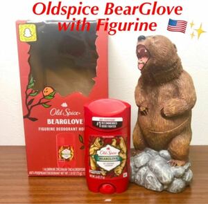 Oldspice BearGlove オールドスパイス　ベアグローブ　ホルダーフィギュアセット