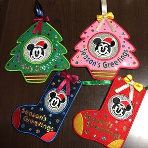 クリスマス オーナメントレター ディズニー ミッキー ミニー ベルメゾン