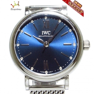 IWC (INTERNATIONAL WATCH CO) Watch Portofino Automatic 34 IW357404 Ladies SS / 12P Diamond Index Navy A line، IWC، Portofino