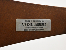 デンマーク Sven Ellekaer ローズウッド×ガラステーブル Chr. Linneberg Mobelfabrik 60年代ヴィンテージ/北欧 ウェグナー フィンユール _画像5