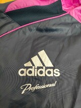 状態良好 adidas Professional CLIMA PROOF アディダス プロフェッショナル フード付き ウインドブレーカー上下 セットアップ O ★野球_画像4