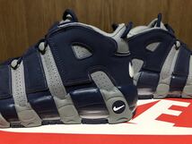 21年製 NIKE AIR MORE UPTEMPO 96 HOYA ナイキ エア モア アップテンポ ホヤ ジョージタウン大学 SWOOSH【921948-003】グレー ネイビー US9_画像4