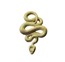 蛇のキーホルダー　真鍮　スネークチャームキーホルダー　爬虫類 お守り　0-2_画像2