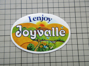 5441 【即決・定額・同梱包可能】 ★JOYVALLE - フランスの乳製品 ◆ ☆ ヴィンテージ ステッカー ☆ ◆ 