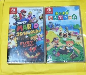 スーパーマリオ3Dとどうぶつの森 新品未開封シュリンク付き Nintendo Switch ニンテンドースイッチ