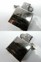 【ZIPPO】 ジッポー PLATINUM PLATING プラチナプレーティング 2PT 箱付き 未使用品 中古品 JUNK扱い 一切返品不可で！_画像9