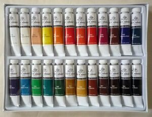 画材 24色 油絵の具セット １２ｍｌ×２４色