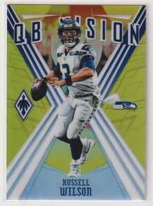 NFL RUSSELL WILSON 2019 PANINI PHOENIX FOOTBALL SEAHAKS QB Vision Yellow Parallel PRIZM /75 枚限定 ラッセル・ウィルソン シ-ホ-クス