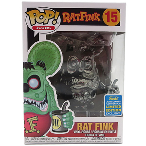 送料350円　POP! ICONS VINYL FIGURE RAT FINK METALLIC SILVER 【FUNKO】ラットフィンク