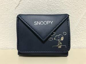  Snoopy Mini кошелек ( темно-синий ) бумажник темно-синий три складывать 
