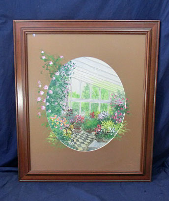 476713 Kazumi Otomo Flower House 的粉彩画, 绘画, 油画, 静物