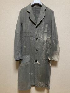 50's 60's ヨーロッパヴィンテージ 黒シャン ブラックシャンブレー ワークコート アトリエコート ATELIER COAT /フランスヴィンテージ