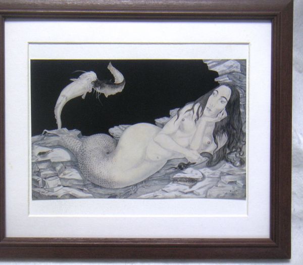年最新ヤフオク! 人魚絵画の中古品・新品・未使用品一覧
