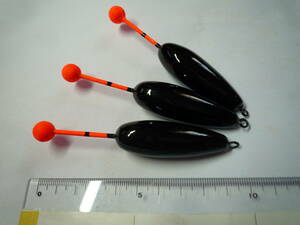 NO.61-3 black . middle number ... coming off . fishing sinker go in conform lead B