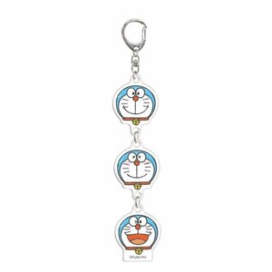 送料無料！ドラえもん I'm Doraemon◆3連キーホルダー◆ドラえもん フェイス◆新品◆