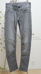 ◎税込特価◎G－STAR RAW GS01灰２６◎スリム/スキニー38デニム/ジーンズ★Used