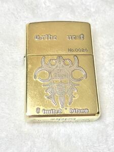 ZIPPO ジッポライター オイルライター ジッポー シリアルナンバー LIMITED 限定品 1997年製　中古　ビンテージ　ヴィンテージ　金色