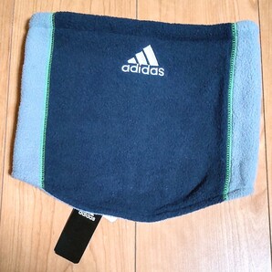 未使用★adidas ネックウォーマー ネイビー/グレー