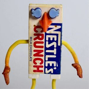 レア NESTLES CRUNCH ネスレ Nestle ネッスル ミルクチョコレート フィギュア 企業物 アドバタイジング キャラクター ビンテージ 60s