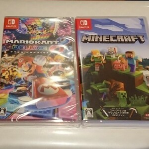 新品 未開封 Nintendo Switch スイッチ マリオカート8デラックス Minecraft マインクラフト 2本セット