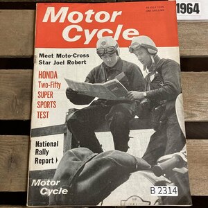 B2314 「MOTOR CYCLE」1964　モーターサイクル クラシック モーターサイクル 旧車 　オートバイ　ヴィンテージバイク　ビンテージ