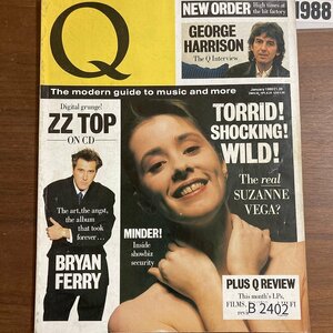 B2402　1988 年「Q」Q誌 英国月刊音楽雑誌　イギリス　英国　ビンテージ ロック　エンターテインメント 音楽 洋楽 Q MAGAZINE バンド