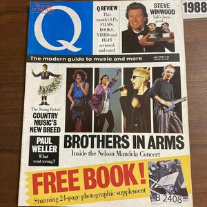 B2408　1988 年「Q」Q誌 英国月刊音楽雑誌　イギリス　英国　ビンテージ ロック　エンターテインメント 音楽 洋楽 Q MAGAZINE バンド