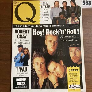 B2412　1988 年「Q」Q誌 英国月刊音楽雑誌　イギリス　英国　ビンテージ ロック　エンターテインメント 音楽 洋楽 Q MAGAZINE バンド