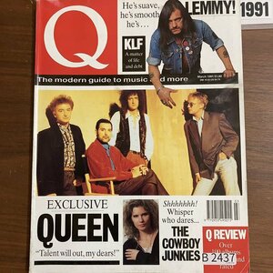 B2437　1991 年「Q」Q誌 英国月刊音楽雑誌　イギリス　英国　ビンテージ ロック　エンターテインメント 音楽 洋楽 Q MAGAZINE バンド